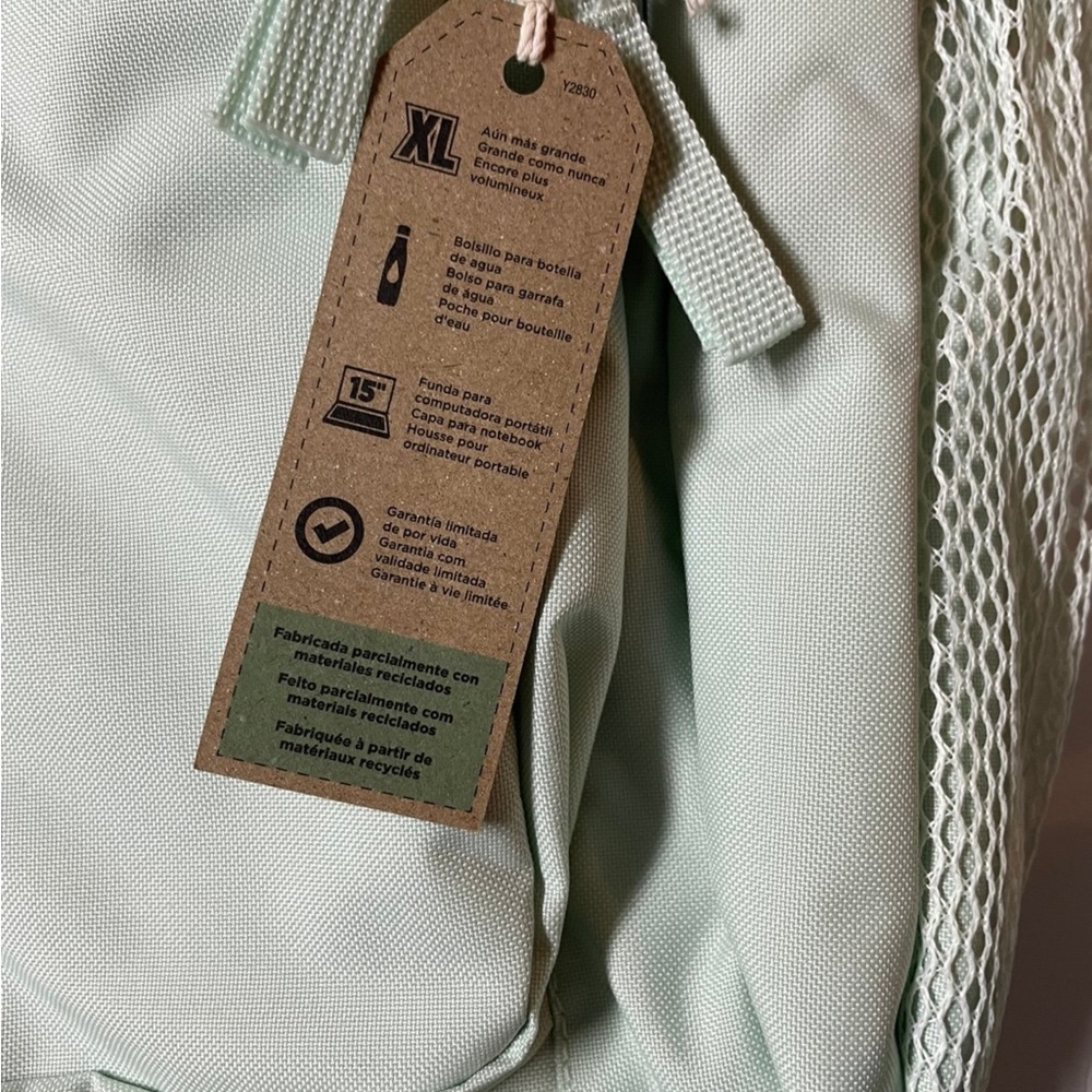 JanSport Big Student 17.5" Backpack/ Fresh Mint - Picture 4 of 5